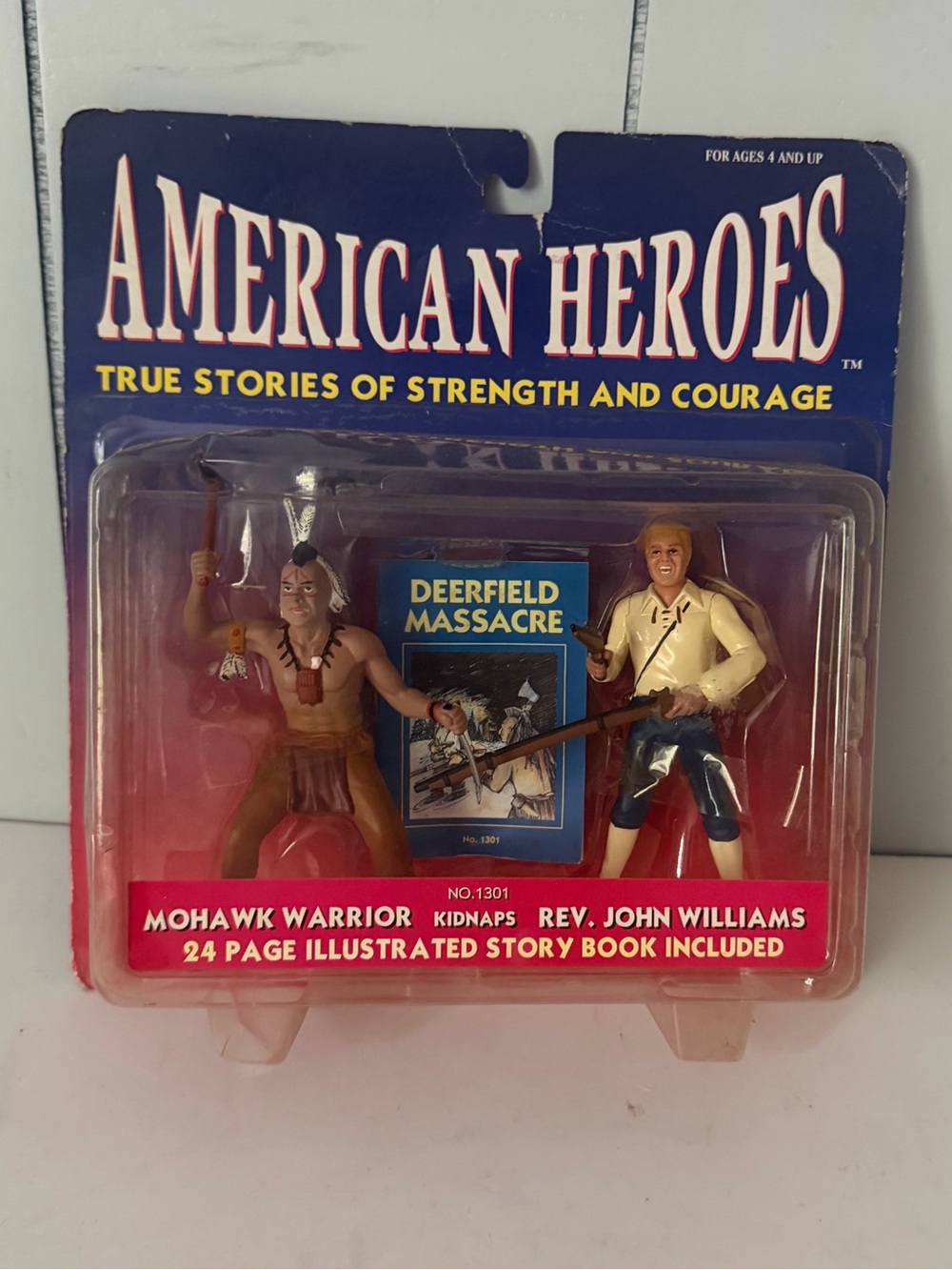 New Ventures American Heroes Mohawk Warrior & Rev. John Williams 1995 Figure